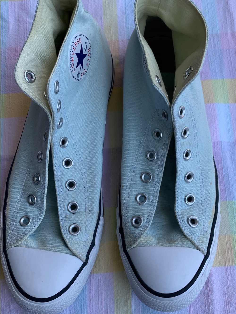 Converse High Top Sneakers - Off-White Canvas